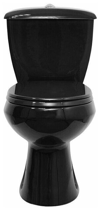 картинка Унитаз-компакт "Элисса" Чёрный (нижний подвод) Оскольская керамика